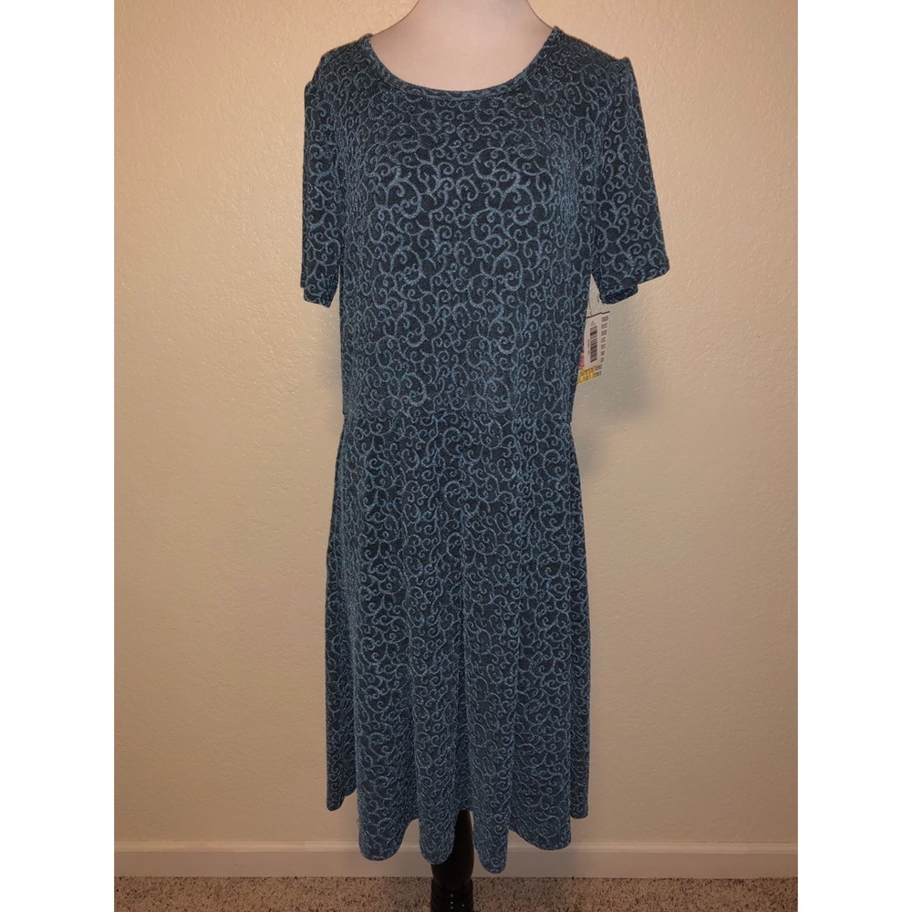 3x NWT lularoe amelia in blue-gray